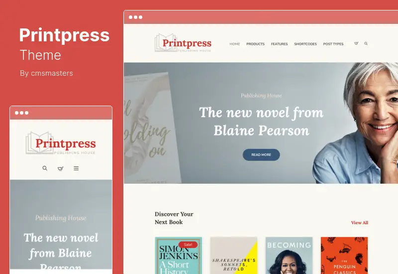 Printpress Theme - Book Publishing WordPress Theme
