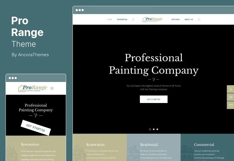ProRange Theme - Painting & Renovation Construction Company WordPress Theme