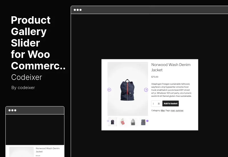 Product Gallery Slider for WooCommerce Plugin - A Product Gallery Slider for WooCommerce