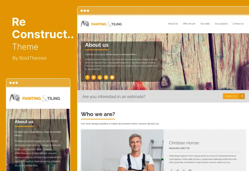ReConstruction Theme - Contractor & Building WordPress Theme
