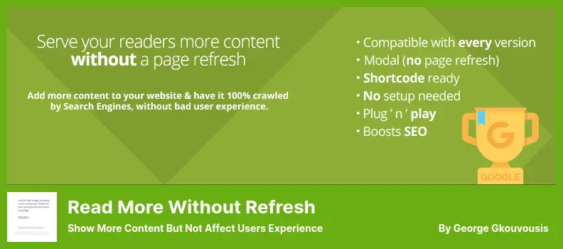 Read More Without Refresh Plugin - Show More Content But Not Affect Users Experience