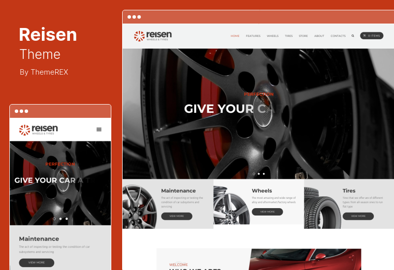 Reisen Theme - Automechanic & Auto Body Repair Car WordPress Theme