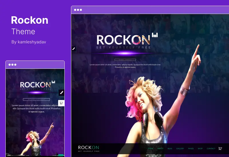 Rockon Theme - Night Club WordPress Theme