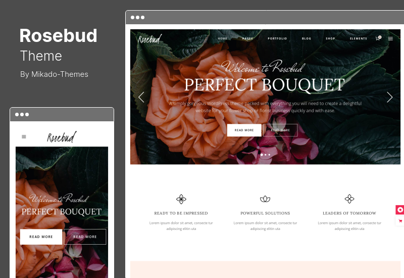 Rosebud Theme - Flower Shop and Florist WordPress Theme
