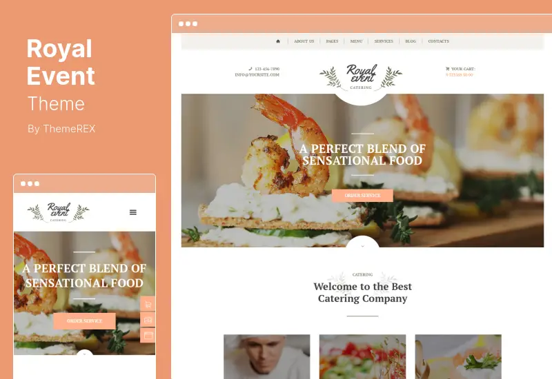 Royal Event Theme -  A Wedding Planner & Catering Company WordPress Theme 