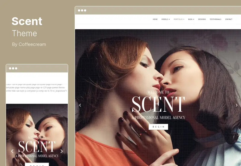Scent Theme - Model Agency WordPress Theme
