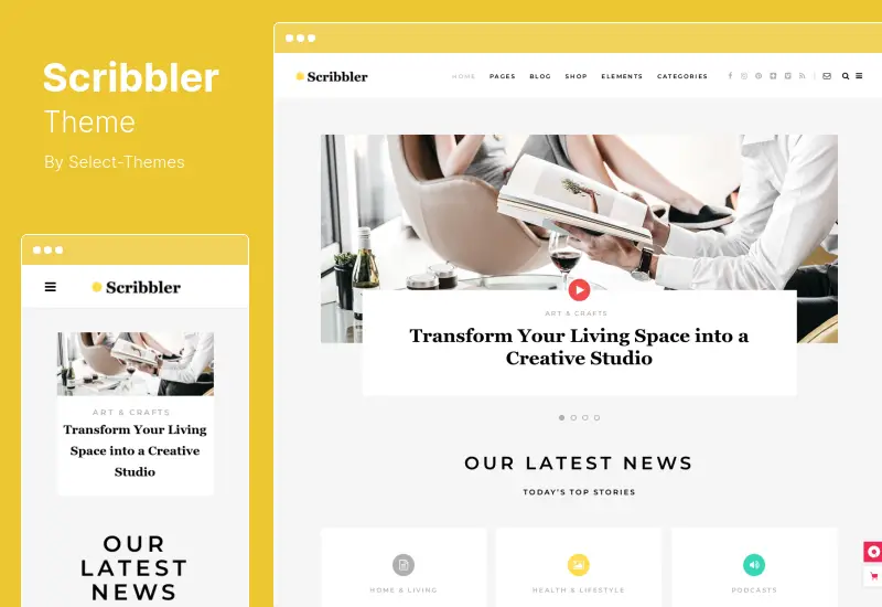 Scribbler Theme - Simple Blog WordPress Theme