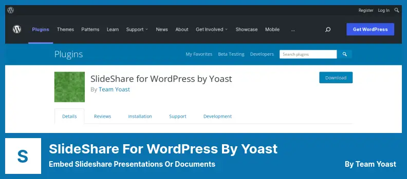 SlideShare for WordPress by Yoast Plugin - Embed Slideshare Presentations or Documents