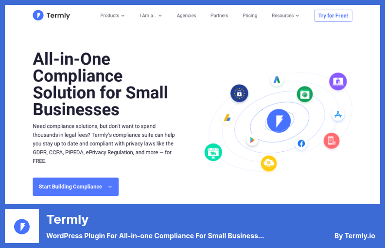 Termly Plugin - WordPress Plugin for All-in-one Compliance for Small Businesses
