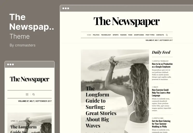 The Newspaper Theme - Magazine Editorial WordPress Theme