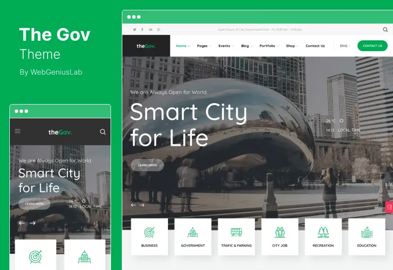 TheGov Theme - Municipal and Government WordPress Theme