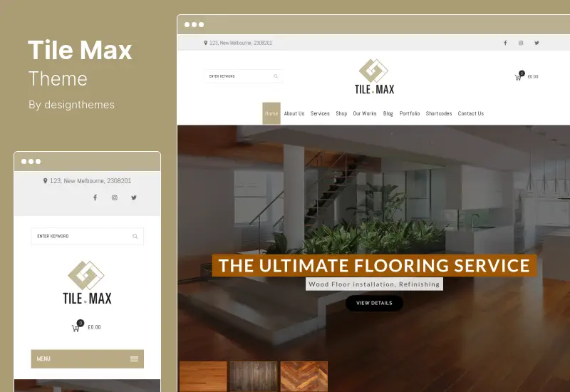 TileMax Theme - Tiling, Flooring WordPress Theme