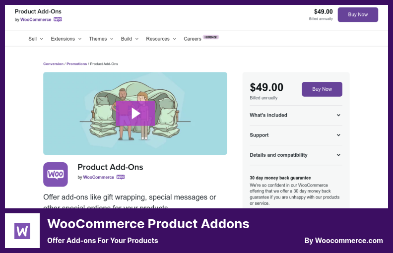 WooCommerce Product Addons Plugin - Offer Add-ons for Your Products