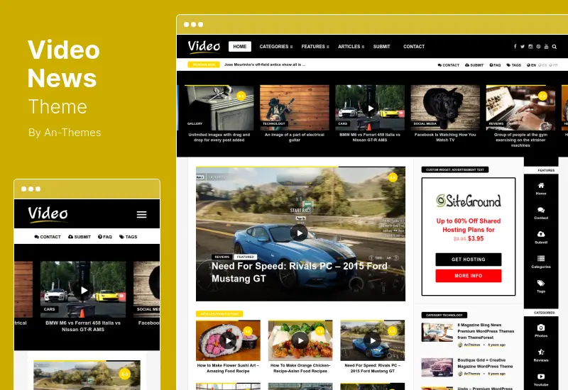 Video News Theme - Magazine / Newspaper WordPress Theme
