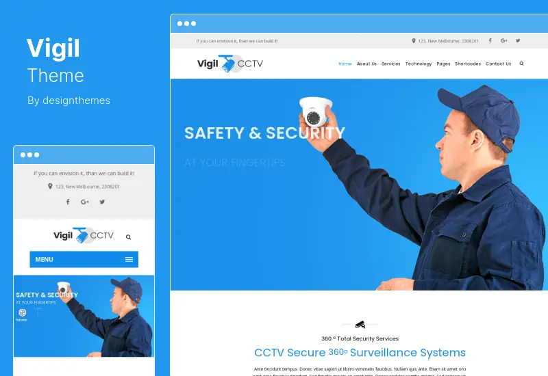 Vigil Theme - CCTV Security WordPress Theme
