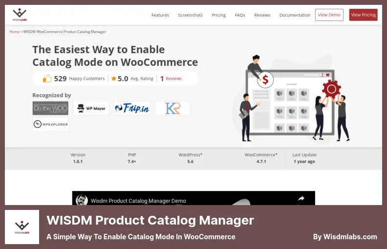 WISDM Product Catalog Manager Plugin - A Simple Way to Enable Catalog Mode in WooCommerce