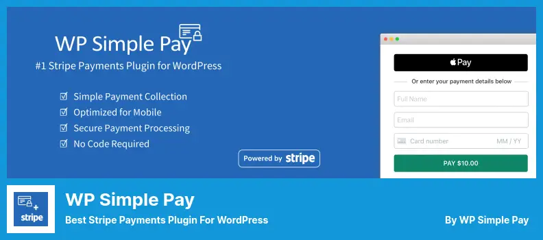 WP Simple Pay Plugin - Best Stripe Payments Plugin for WordPress