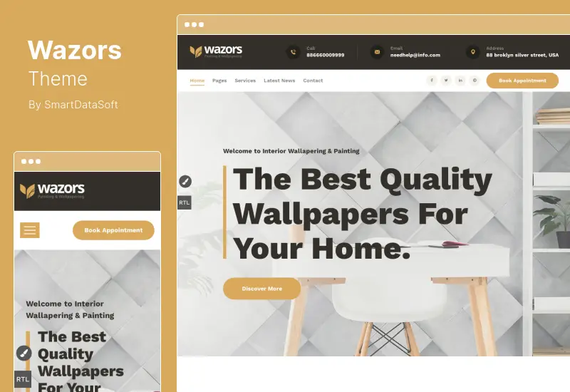 Wazors Theme - Painting & Wallpapering WordPress Theme