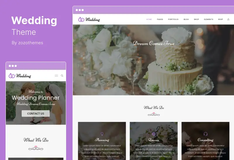 Wedding Theme - Engagement & Marriage Planner WordPress Theme