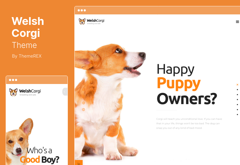 Welsh Corgi Theme - Dog Breeding and Sale WordPress Theme