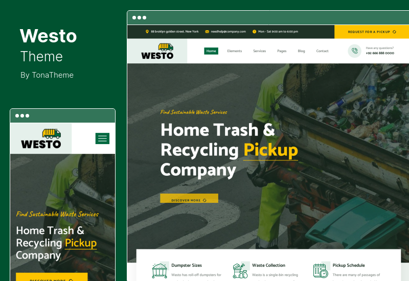 Westo Theme - Waste Disposal Services WordPress Theme