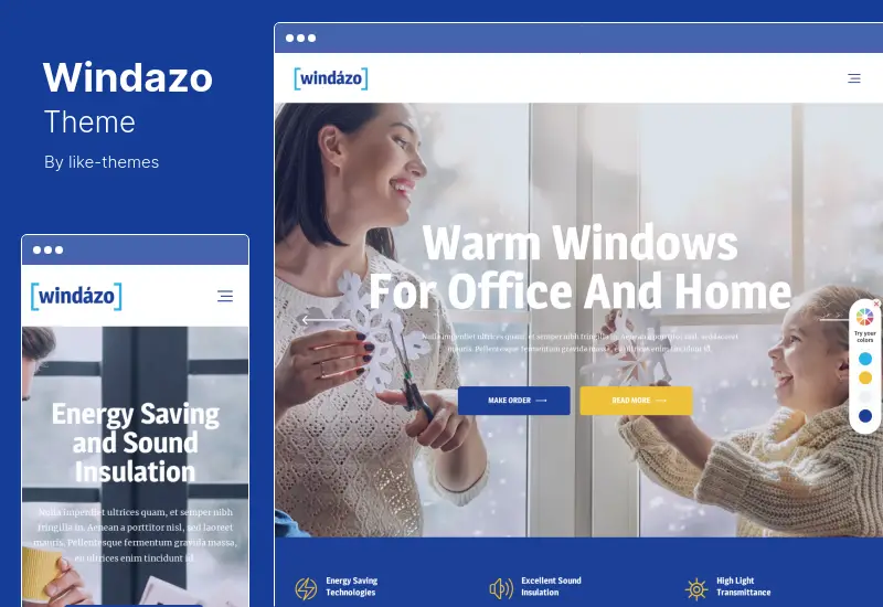 Windazo Theme - Plastic Windows and Doors WordPress Theme