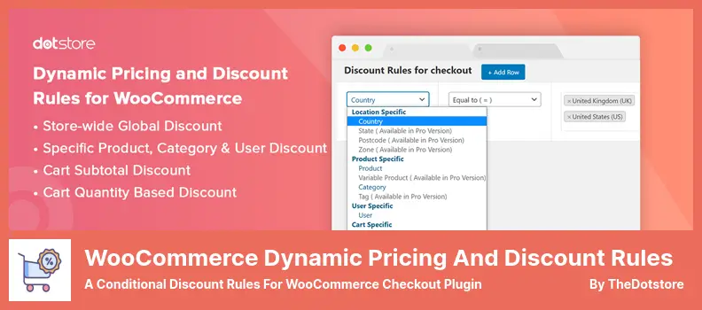 WooCommerce Dynamic Pricing and Discount Rules Plugin - A Conditional Discount Rules for WooCommerce Checkout Plugin