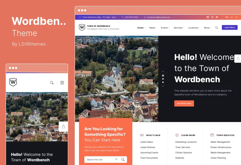 Wordbench Theme - Municipal & Local Government WordPress Theme