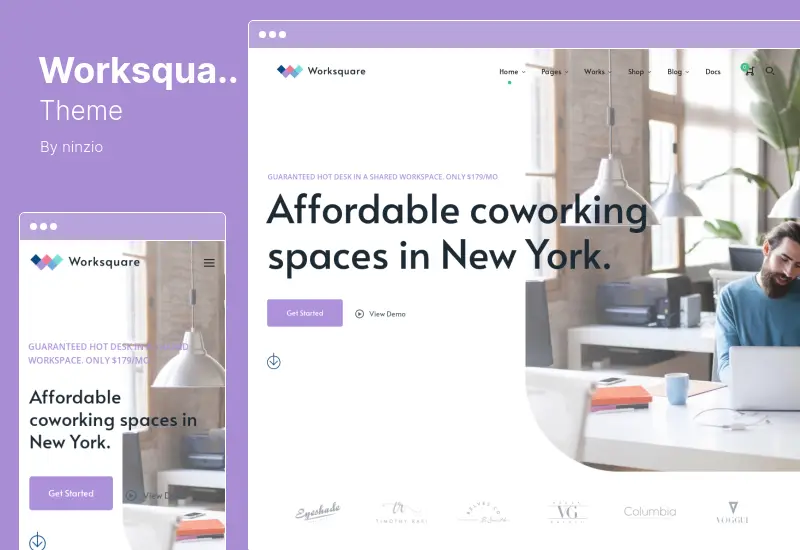 Worksquare Theme - Coworking and Office Space WordPress Theme