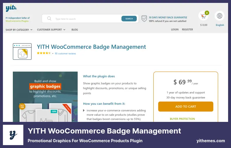 YITH WooCommerce Badge Management Plugin - Promotional Graphics for WooCommerce Products Plugin