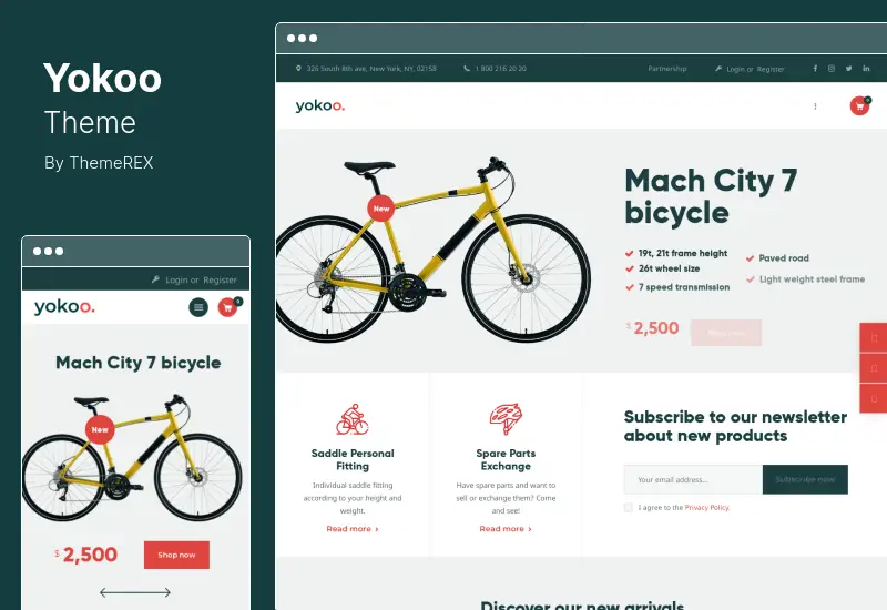 Yokoo Theme - Bike Shop & Bicycle Rental WordPress Theme