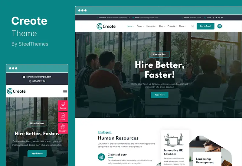 Creote Theme - Consulting Business WordPress Theme