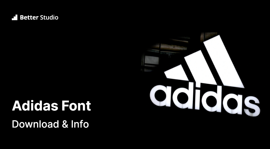 Fundación cheque sobras Adidas Logo Font: Download for Free