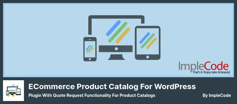 eCommerce Product Catalog Plugin - Plugin With Quote Request Functionality for Product Catalogs