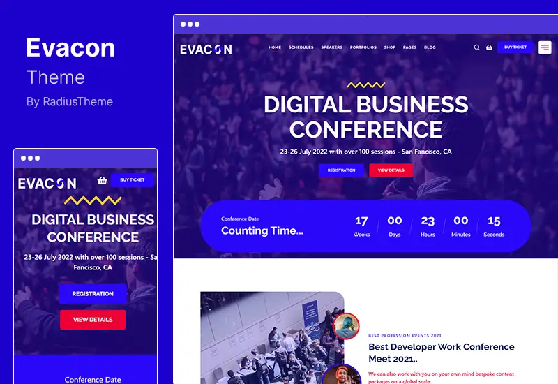Evacon Theme - Event & Conference WordPress Theme
