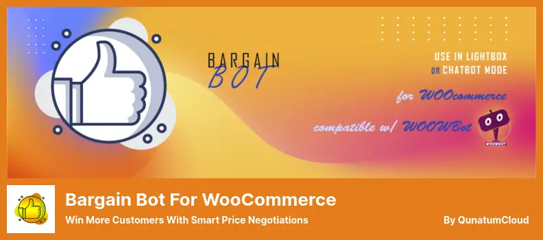 Bargain Bot for WooCommerce Plugin - Win More Customers With Smart Price Negotiations