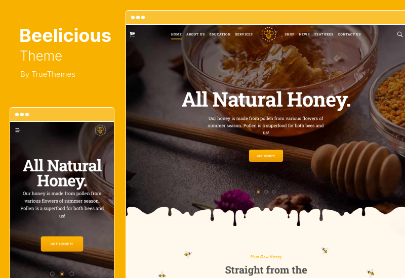 Beelicious Theme - Beekeeping Honey Shop Theme