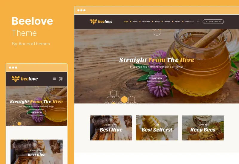 Beelove Theme - Honey Production and Sweets Online Store WordPress Theme