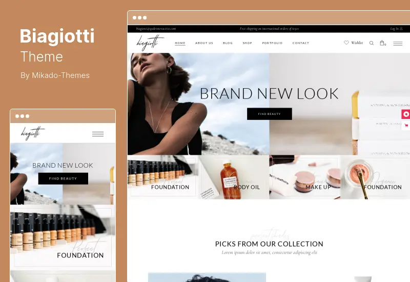 Biagiotti Theme - Beauty and Cosmetics Shop WooCommerce Theme