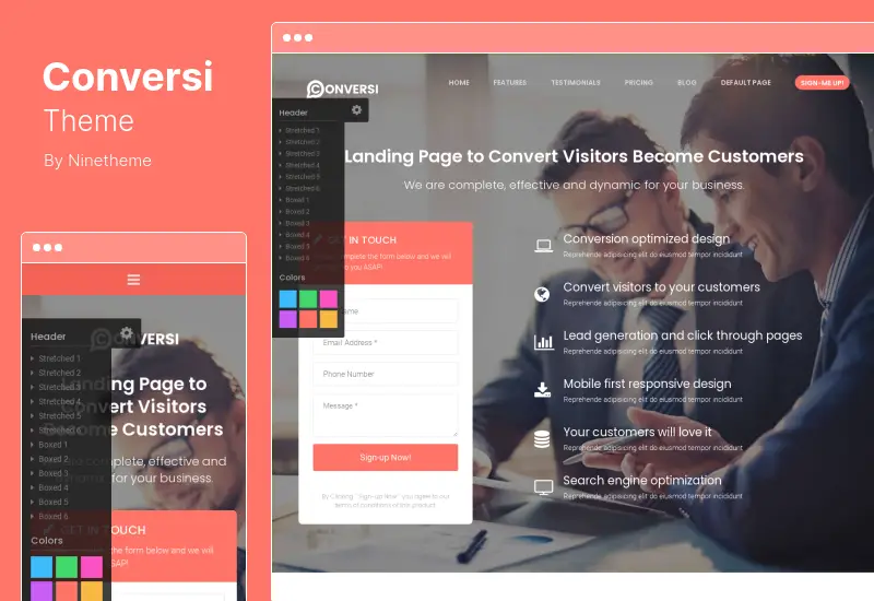 Conversi Theme - Professional Conversion Landing Page WordPress Theme