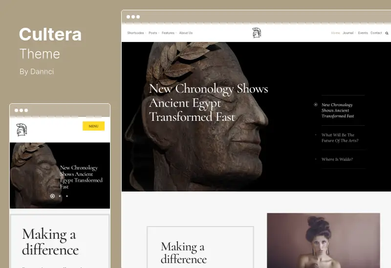 Cultera Theme - Art & Culture WordPress Theme