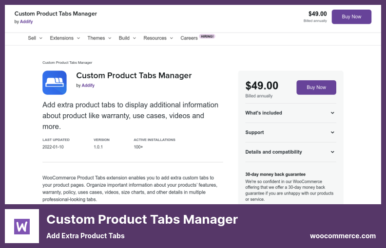 Custom Product Tabs Manager Plugin - Add Extra Product Tabs