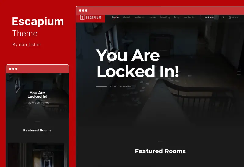 Escapium Theme - Escape Room Game WordPress Theme