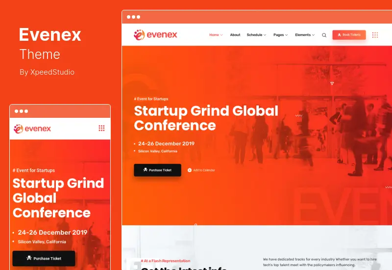 Evenex Theme - Evenex Event Conference WordPress Theme
