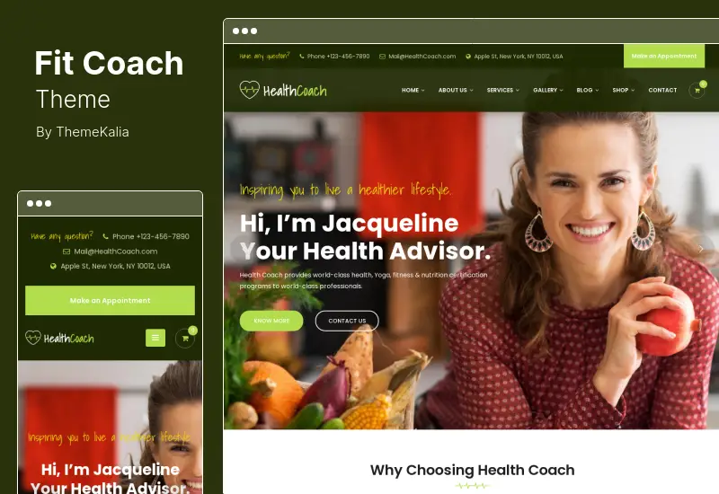 Fit Coach Theme - Health, Yoga and Lifestyle WordPress Theme