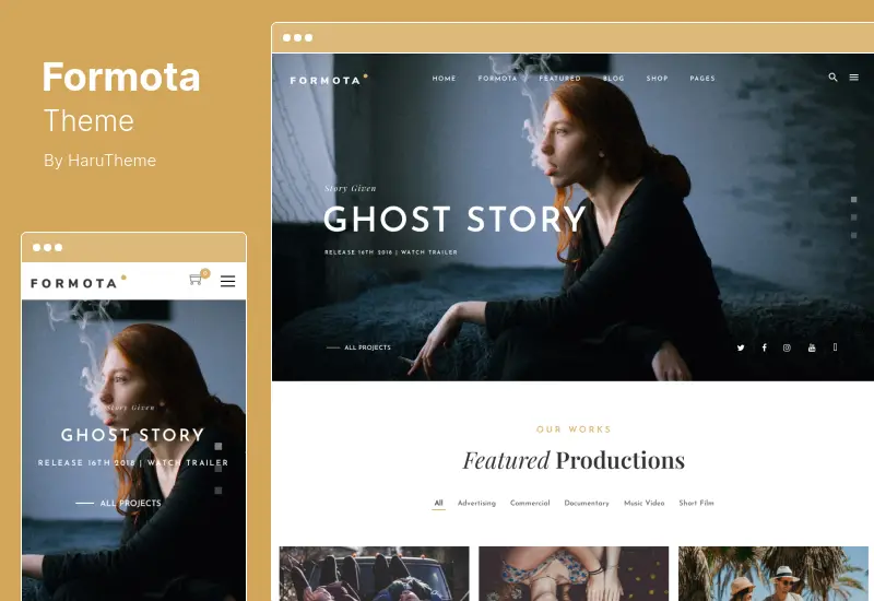 Formota Theme - Movie Studios & Filmmakers WordPress Theme