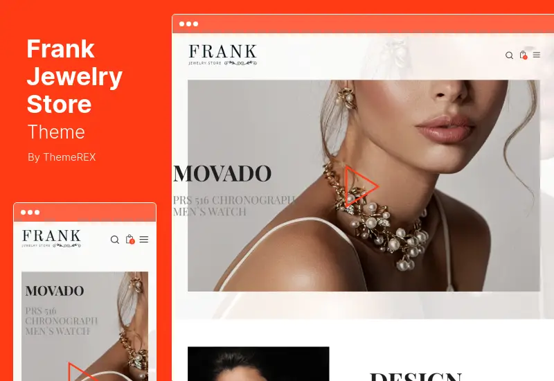 Frank Jewelry Store Theme - Jewelry & Watches Online Store WordPress Theme