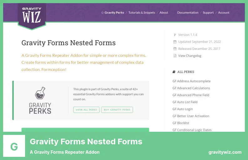 Gravity Forms Nested Forms Plugin - A Gravity Forms Repeater Addon