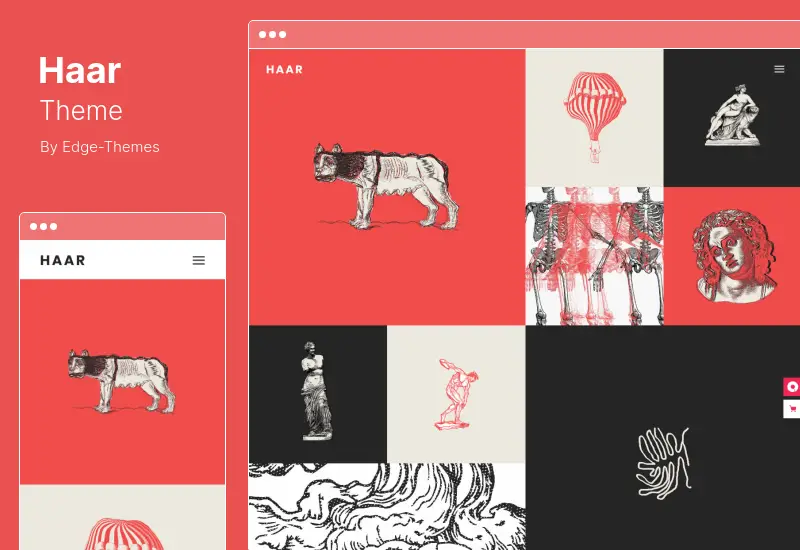 Haar Theme - Portfolio WordPress Theme for Designers, Artists and Illustrators