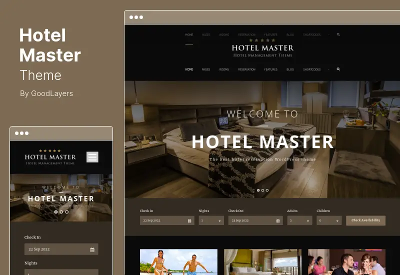 Hotel Master Theme - Hotel Master Booking WordPress Theme